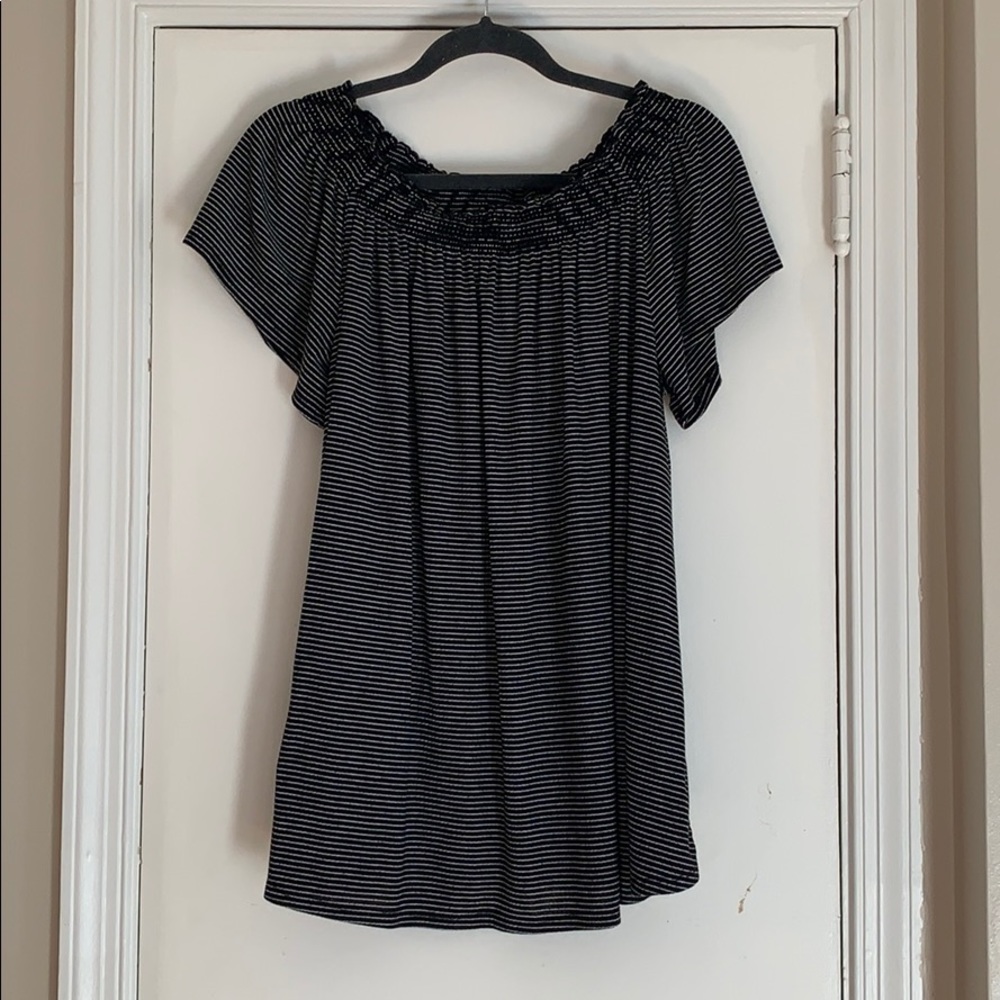 SONOMA striped off the shoulder top
